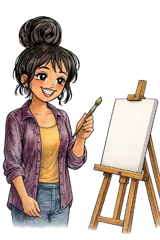 Girl at easel