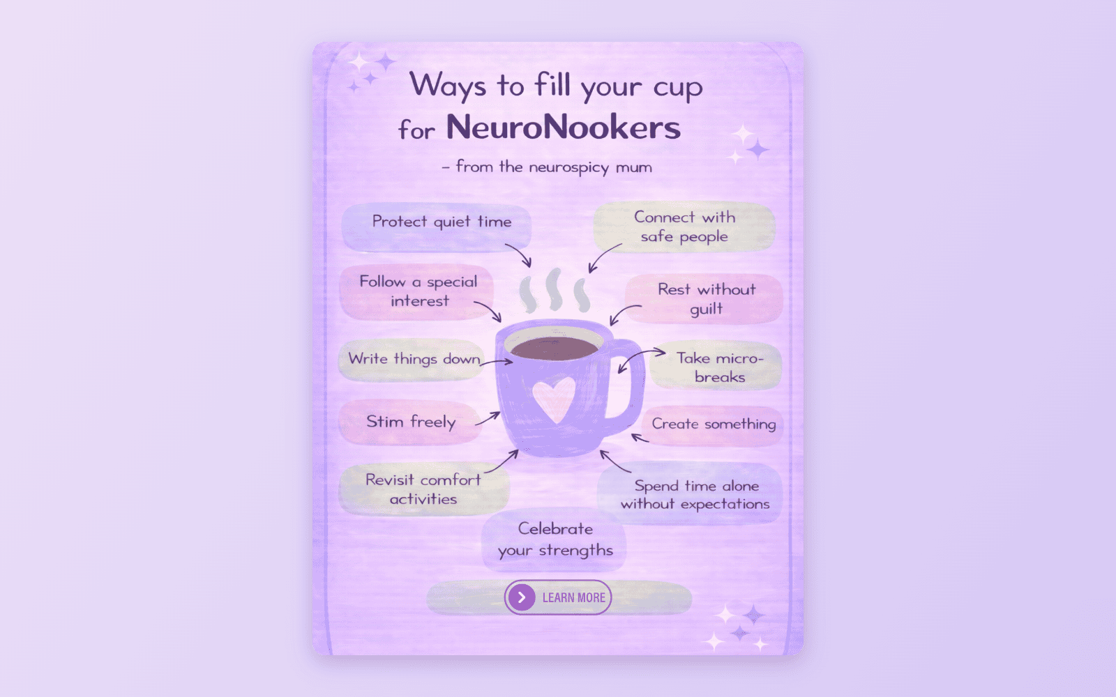 Ways to Fill Your Cup for NeuroNookers
