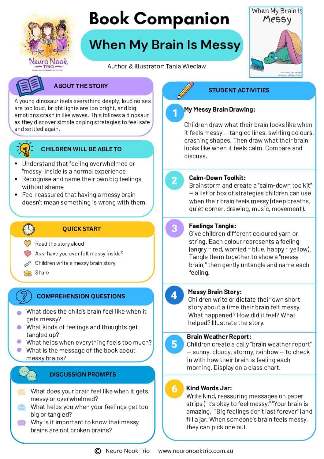 Neuro Nook Trio brain training tools for children with sensory processing challenges.
